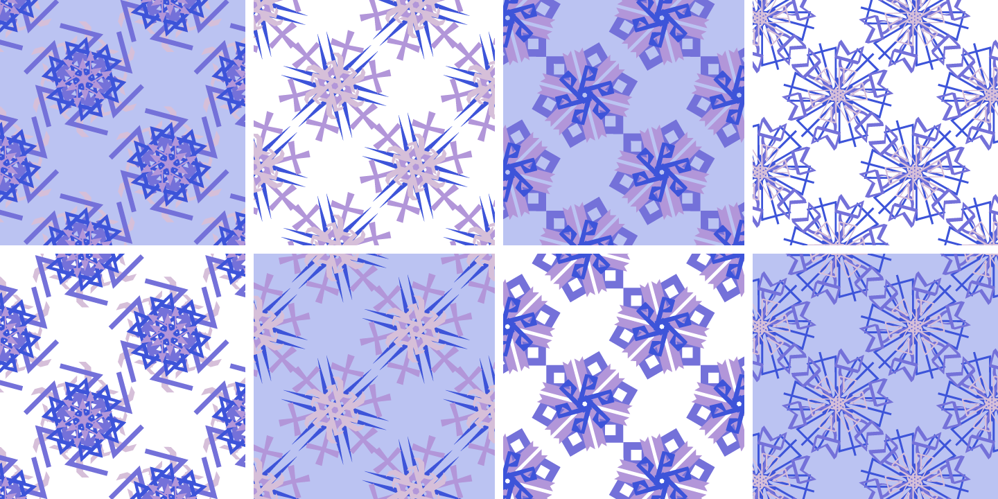 Przykład czcionki P22 Snowflakes Regular